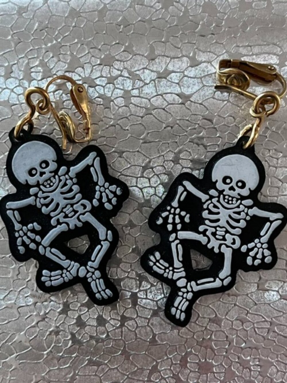 VTG Skeleton Clip-on Earrings